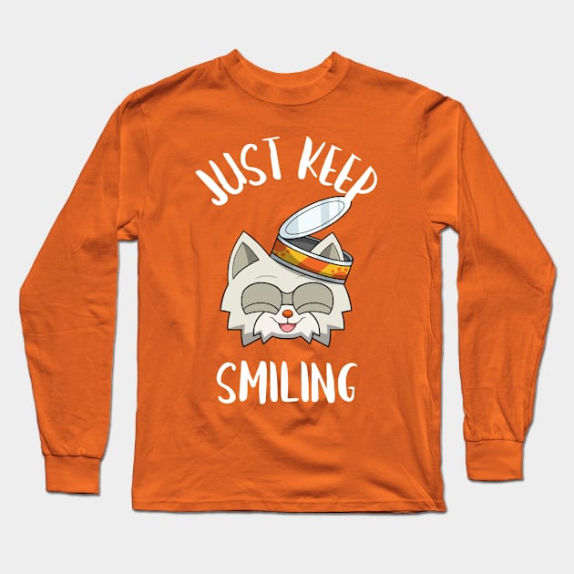 kittyswat Andy "Just Keep Smiling" Long Sleeve T-Shirt by kittyswat